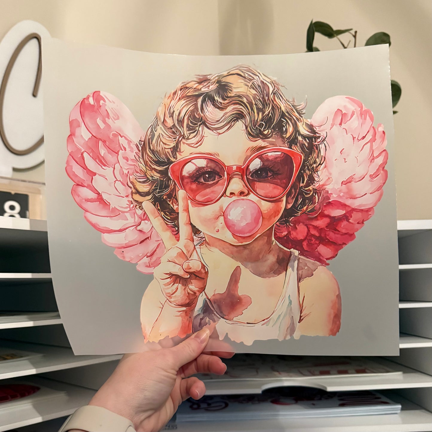 Retro Cherub DTF HOT PEEL