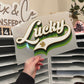 Varsity Lucky Thin Matte Clear Film Screen Print Transfer