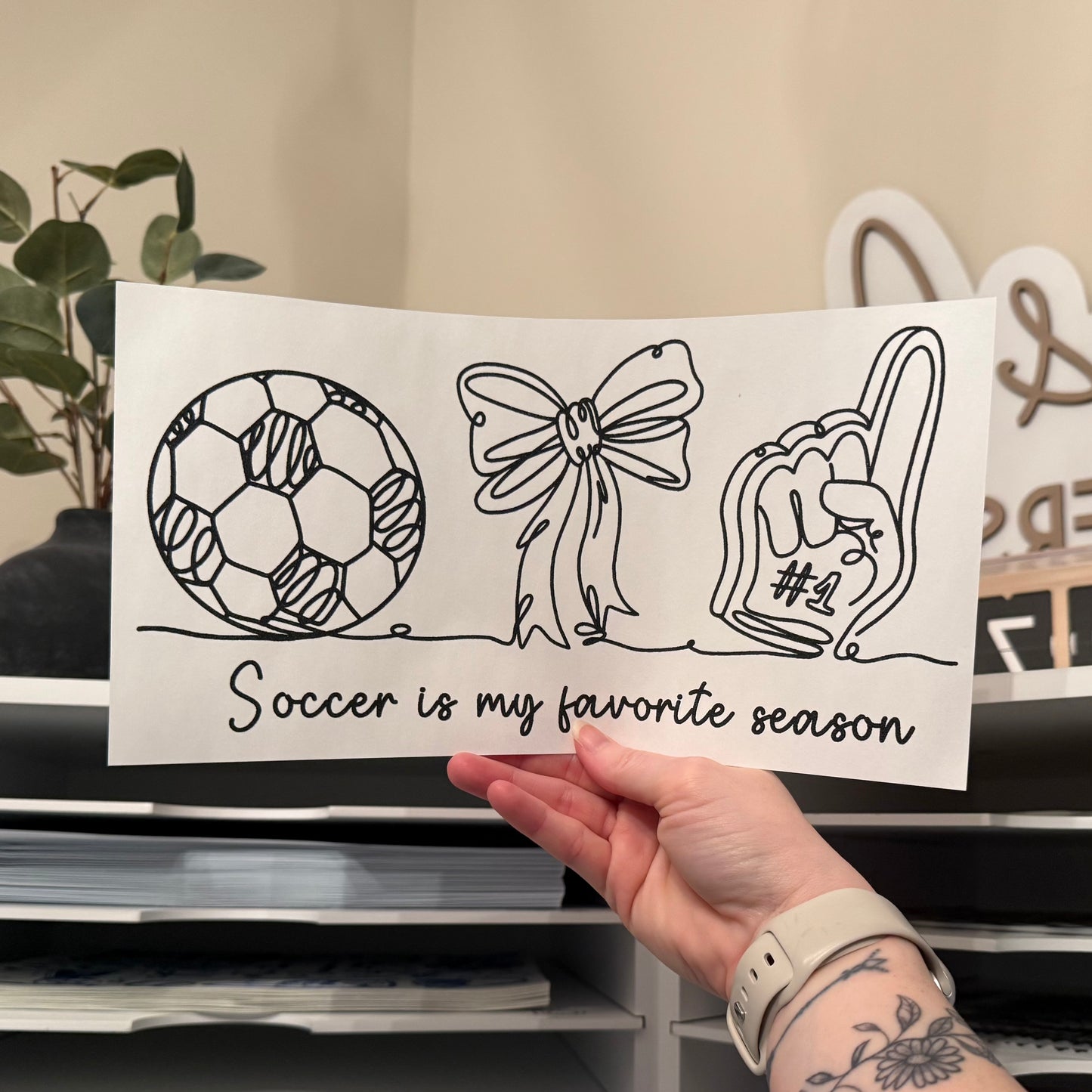 Soccer Is My Favorite Season Single Color