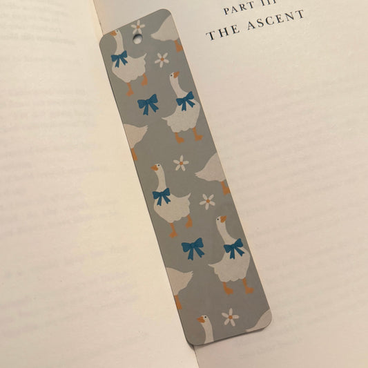 Coquette Geese Metal Bookmark No Tassel Included