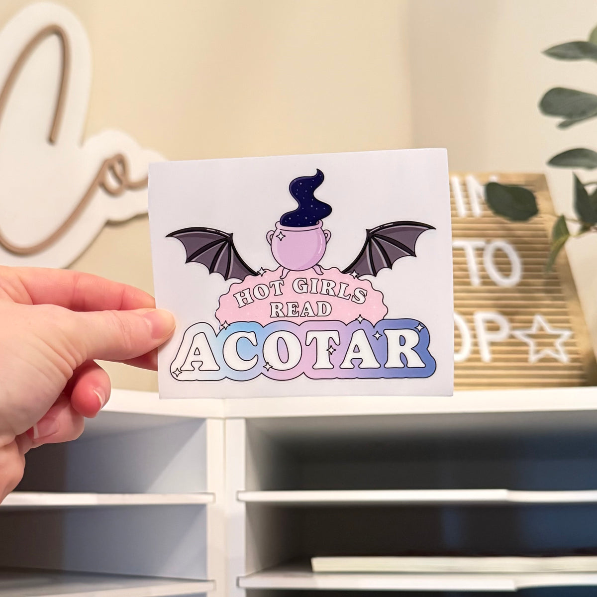 Hot Girls Read ACOTAR  4” Decal