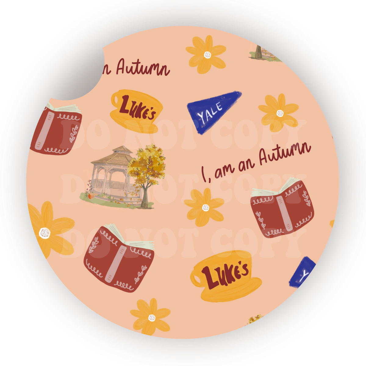 I Am An Autumn Car Coaster Sublimation Transfer (Set of 2)