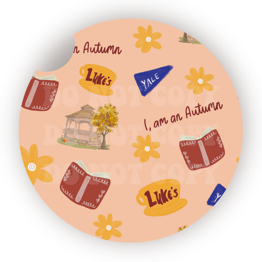 I Am An Autumn Car Coaster Sublimation Transfer (Set of 2)