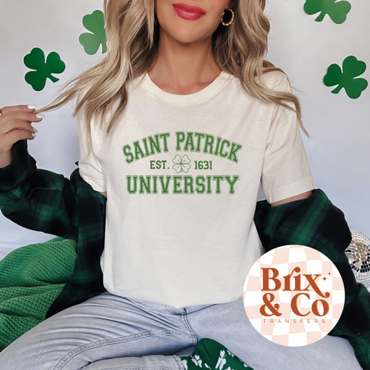 Saint Patrick University Single Color (Moss Green)