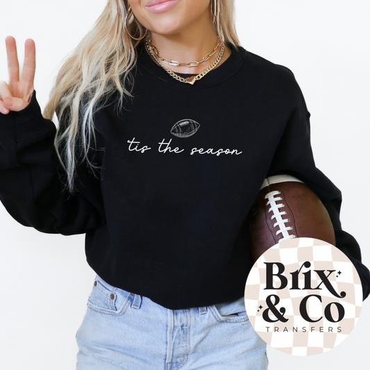 Tis The Season Football Single Color