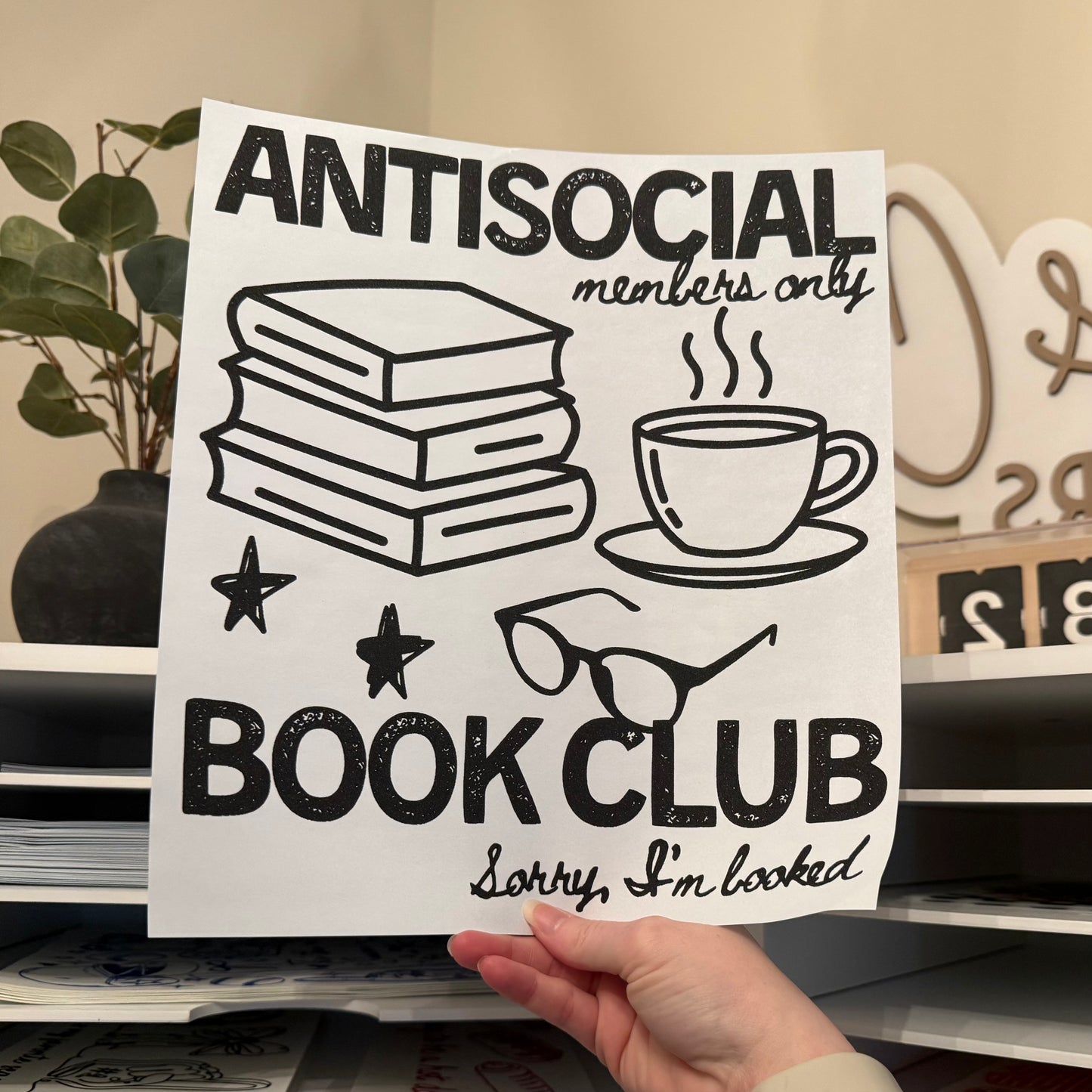 Antisocial Book Club Single Color