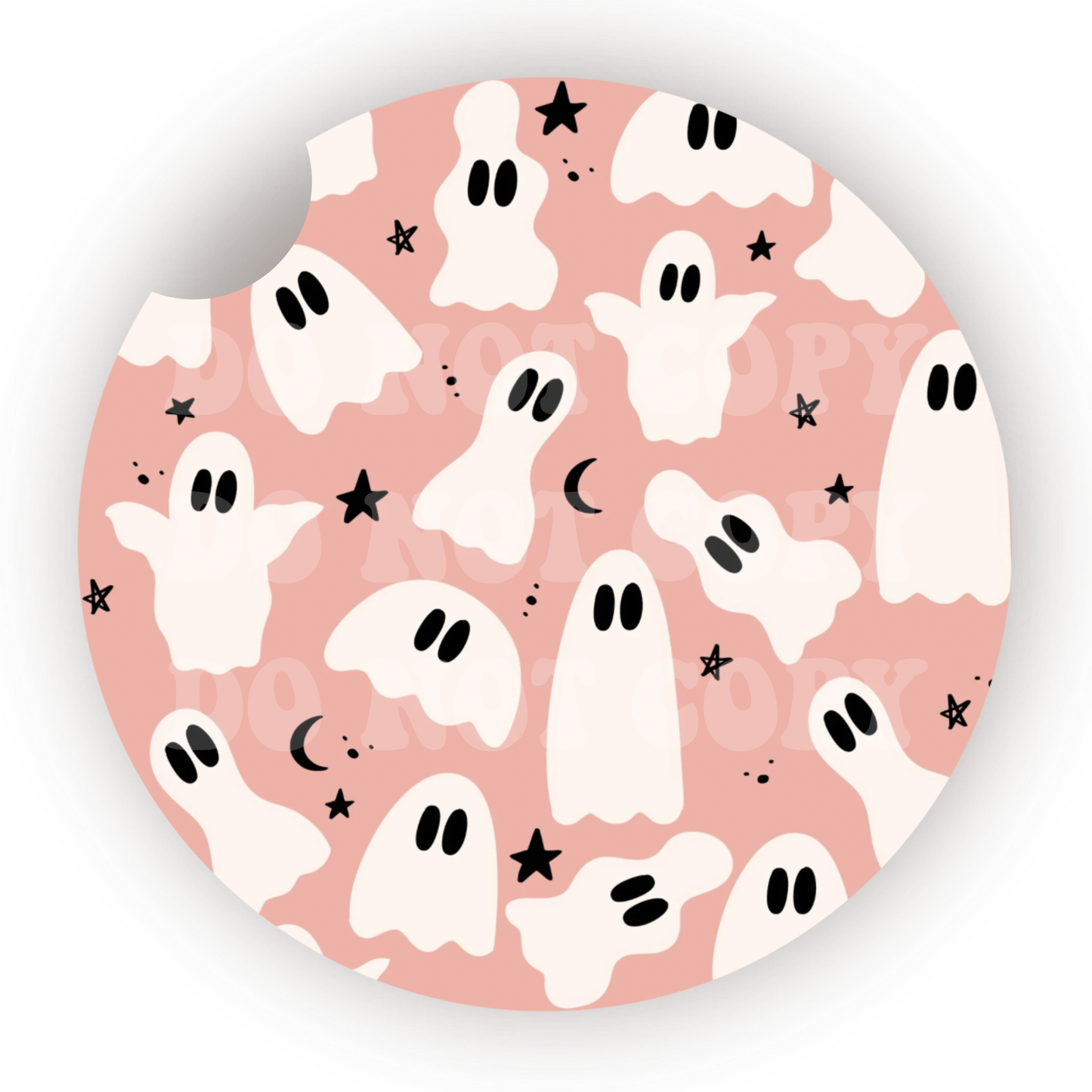 Ghosts Car Coaster Sublimation Transfer (Set of 2)