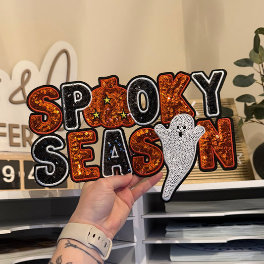 Spooky Season Sequin Patch