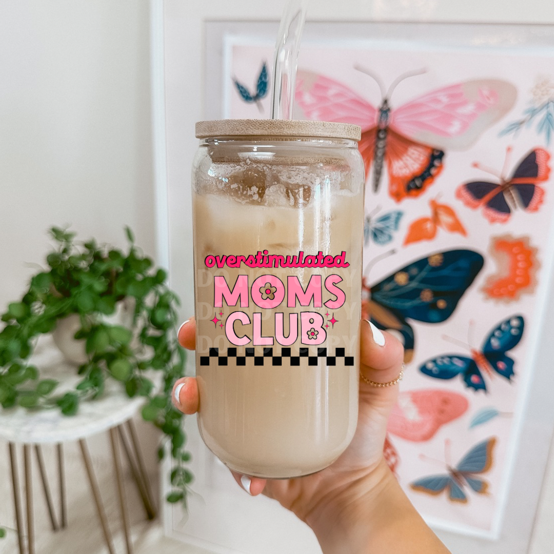 Overstimulated Moms Club UVDTF 4” Decal