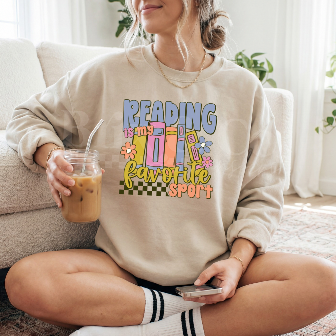 Reading Is My Favorite Sport DTF HOT PEEL