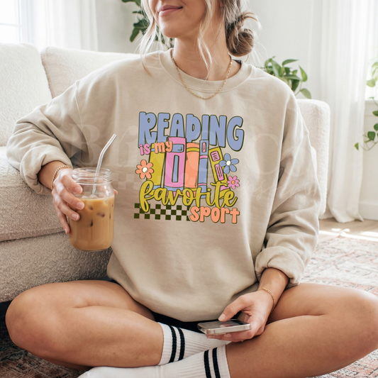 Reading Is My Favorite Sport DTF HOT PEEL