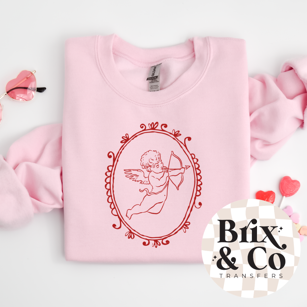 Framed Cupid Single Color (Red)