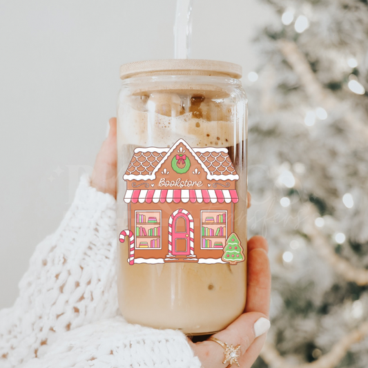 Gingerbread Bookstore  4” Decal