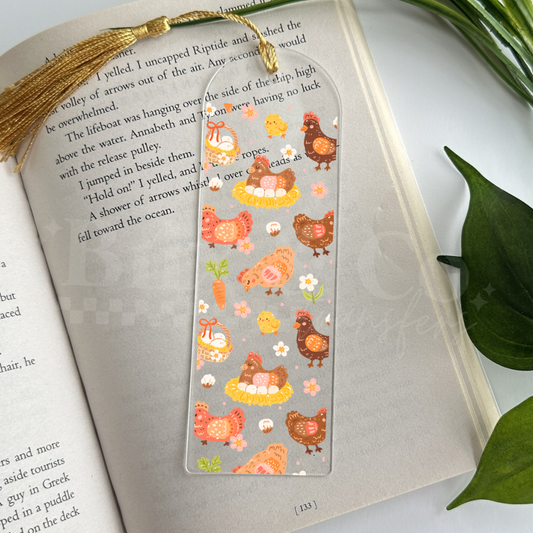Chickens UVDTF Bookmark