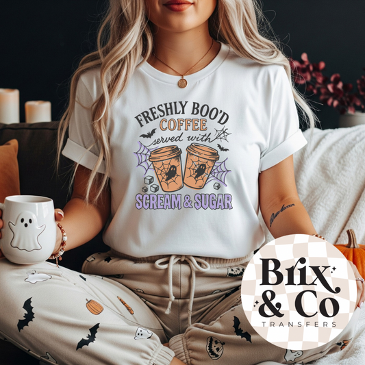 Freshly Boo’d Coffee DTF HOT PEEL