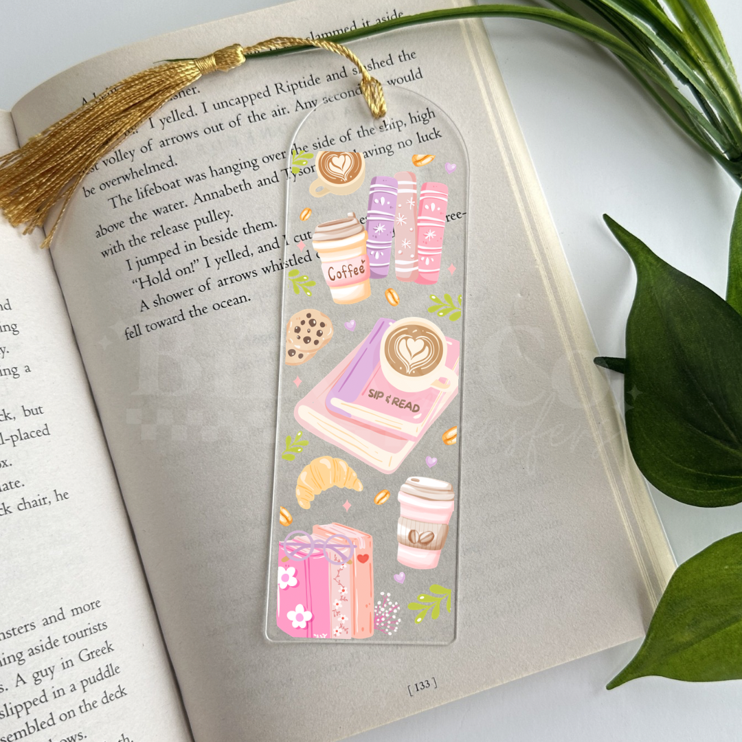 Sip & Read UVDTF Bookmark