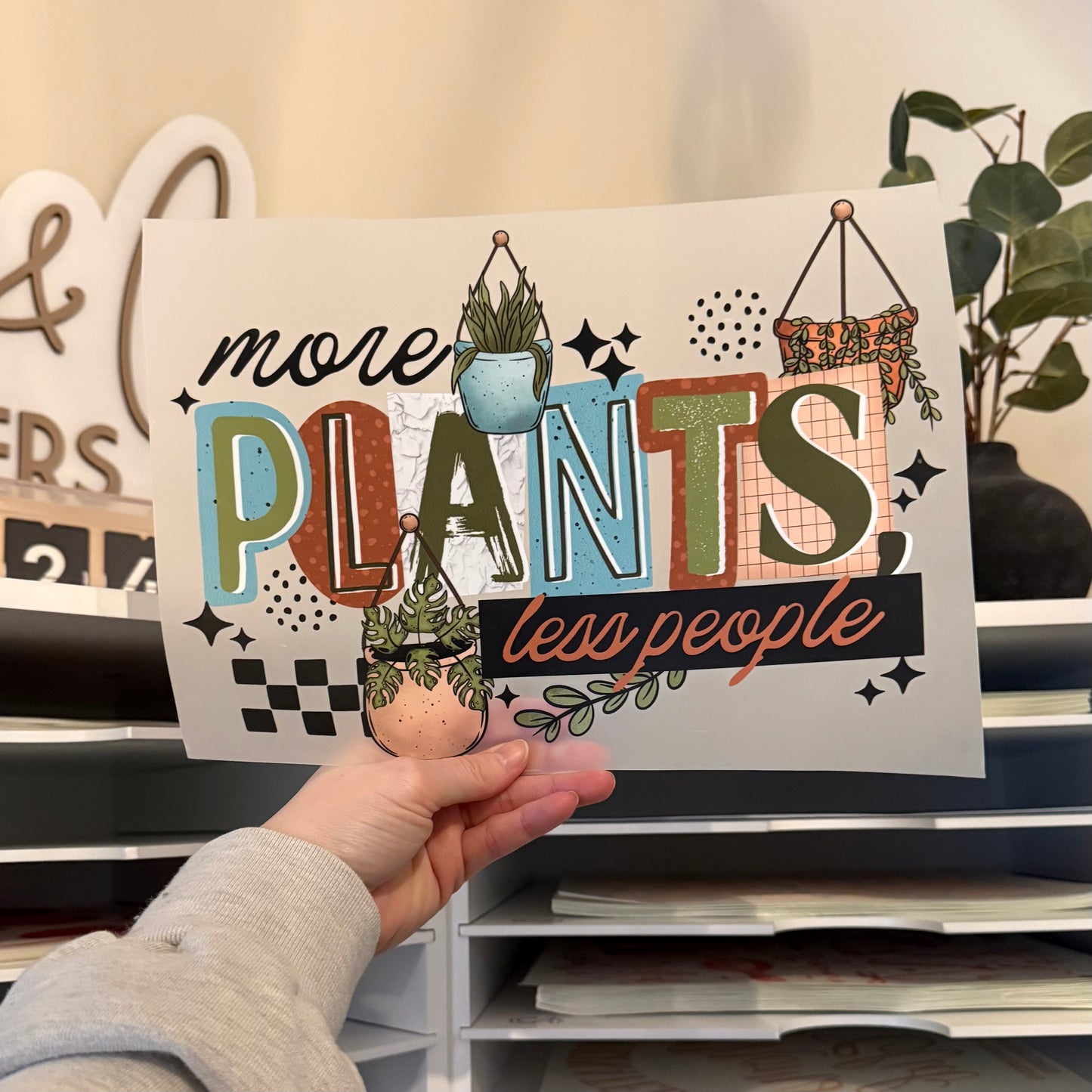 More Plants Less People DTF HOT PEEL