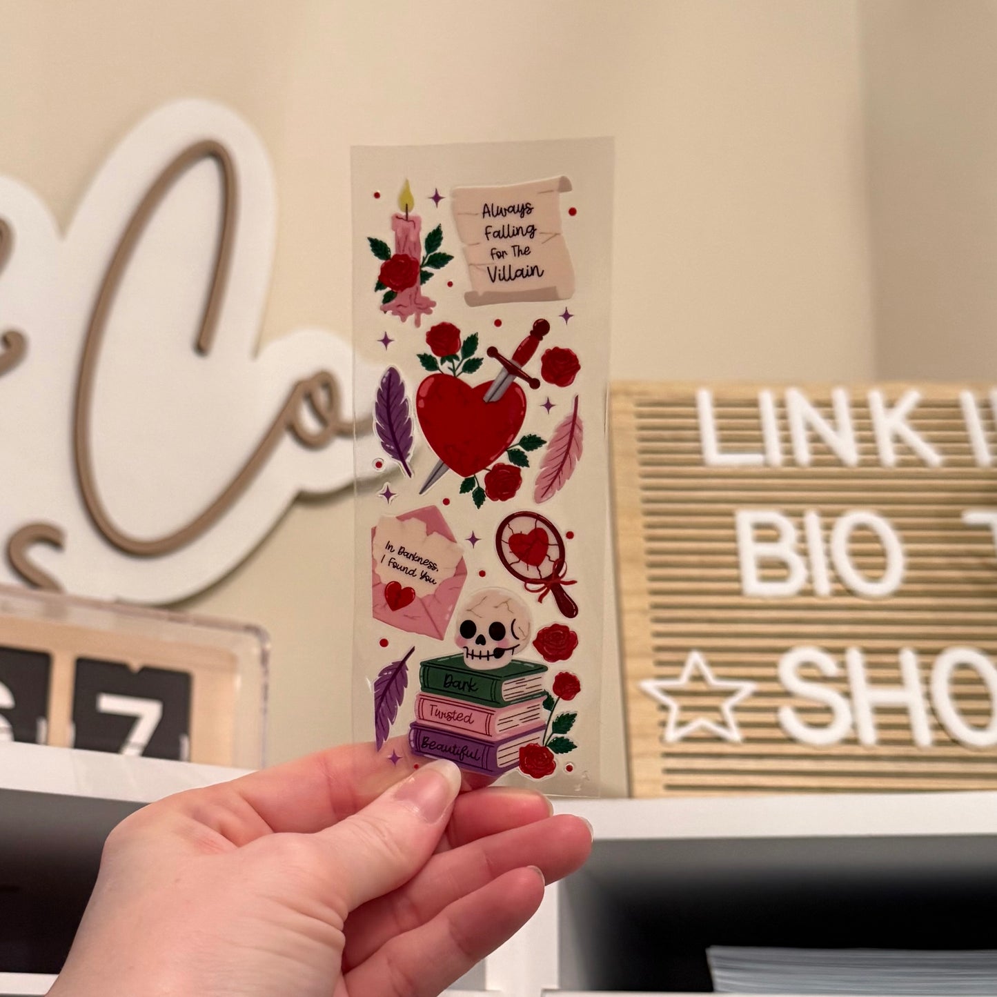 Always Falling For The Villain UVDTF Bookmark