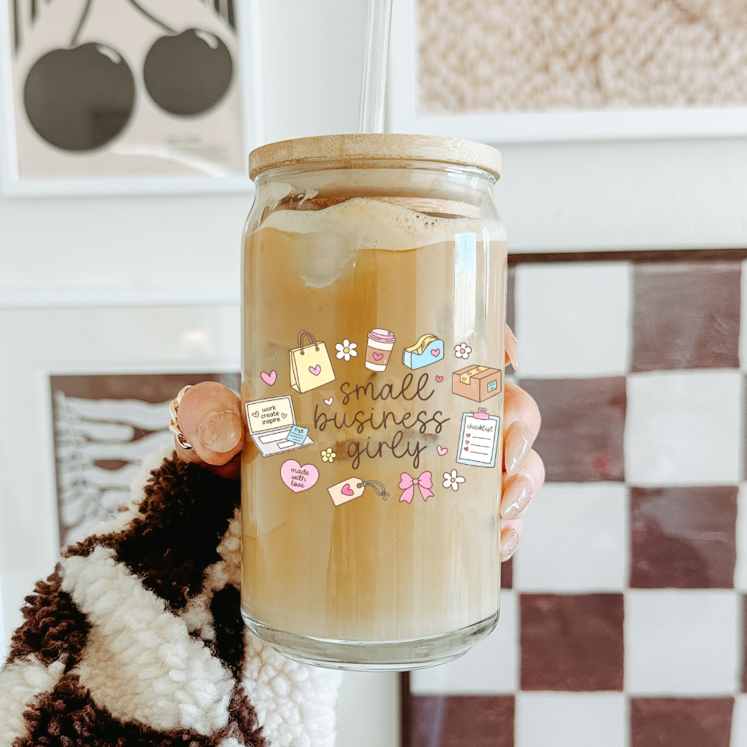 Small Business Girly UVDTF 4” Decal