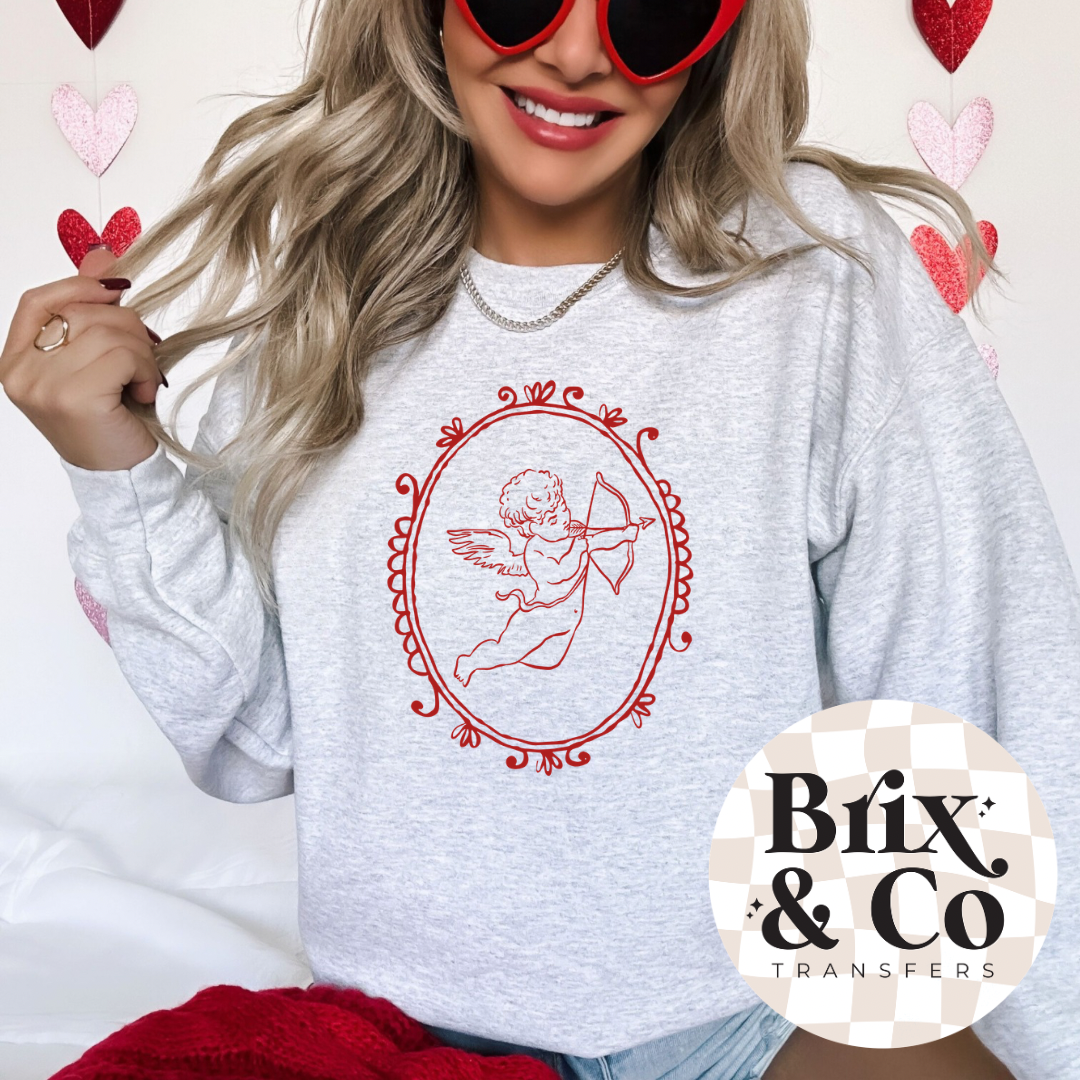 Framed Cupid Single Color (Red)