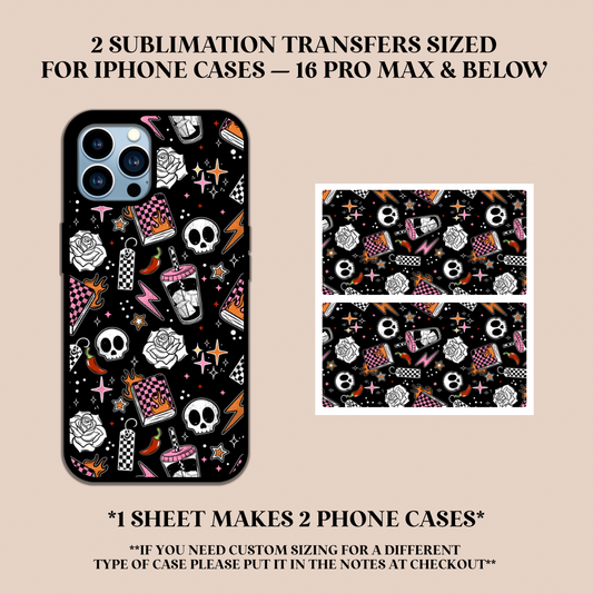Dark Romance Reader Phone Case Sublimation Transfer
