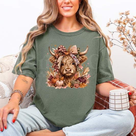 Fall Cow DTF HOT PEEL