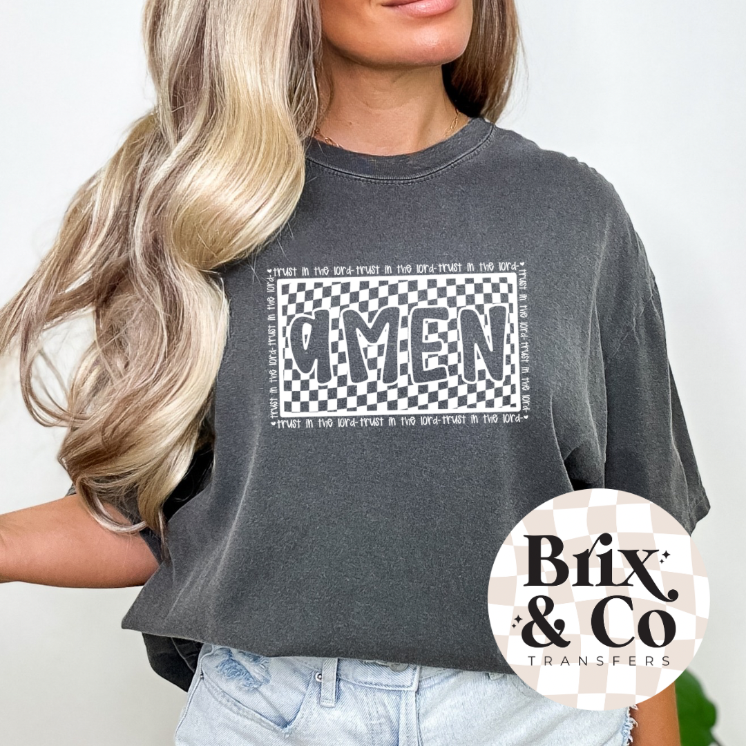 Checker Amen Single Color