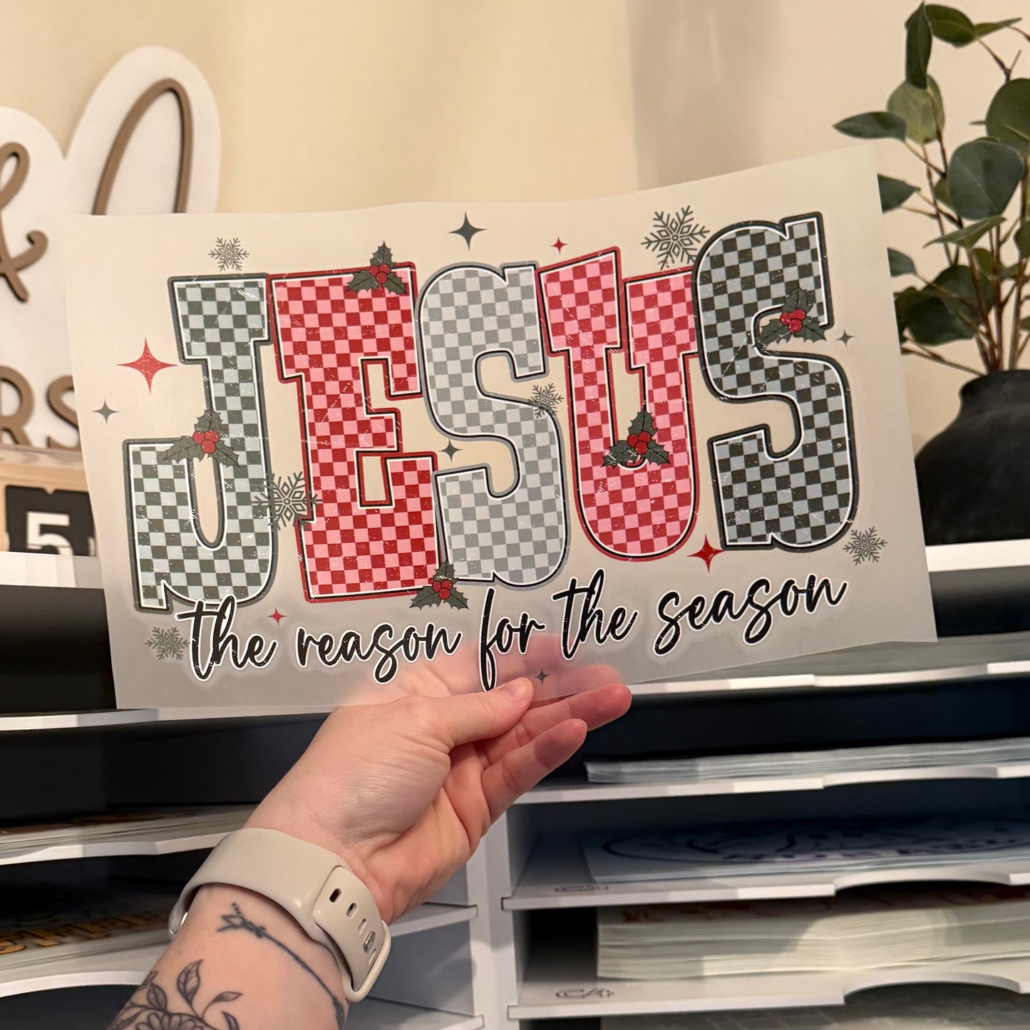 Jesus The Reason For The Season DTF HOT PEEL