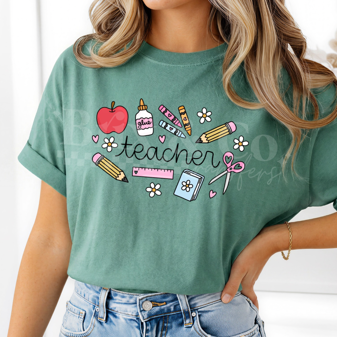 Teacher Doodles DTF HOT PEEL