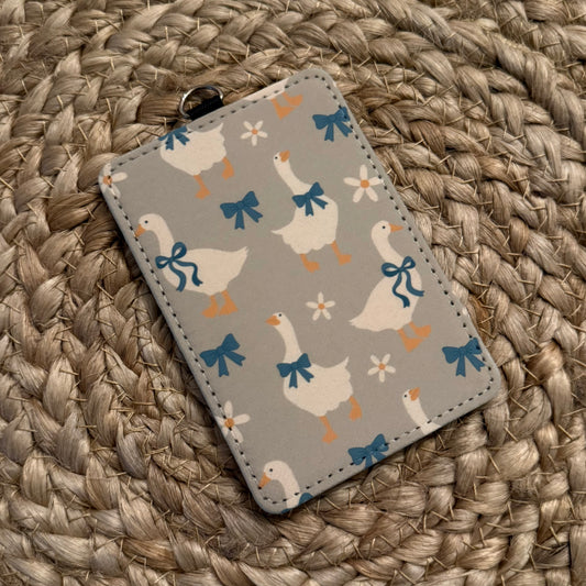 Coquette Geese ID Badge Holder