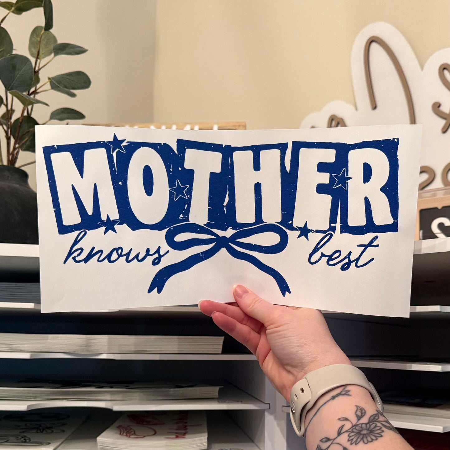 Mother Knows Best Single Color (Royal)