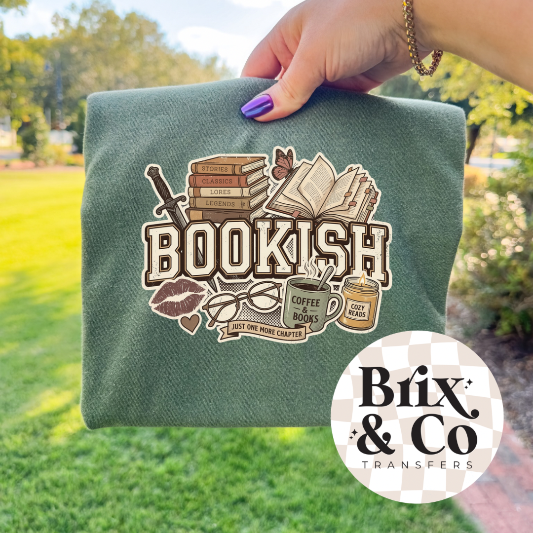 Bookish Collage DTF HOT PEEL