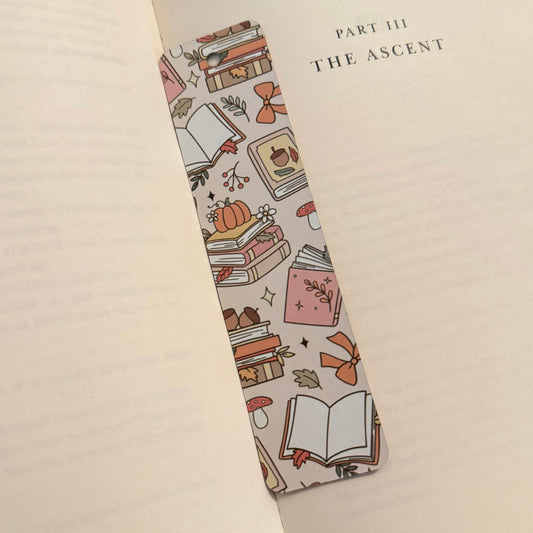 Fall Doodles Metal Bookmark No Tassel Included