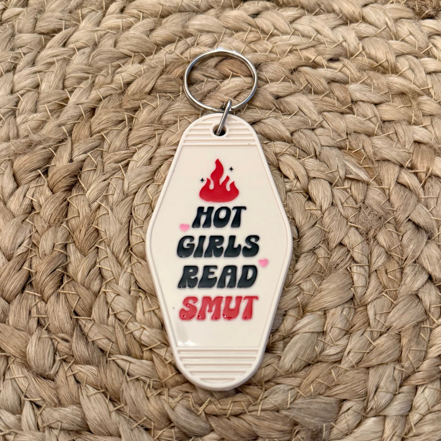 Hot Girls Read Smut Motel Keychain