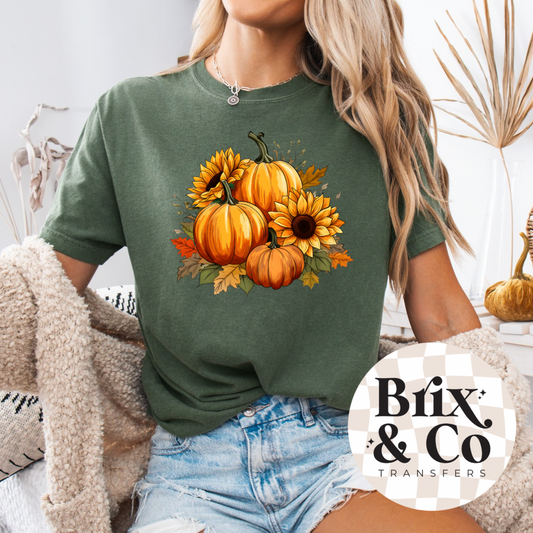Pumpkins & Sunflowers DTF HOT PEEL