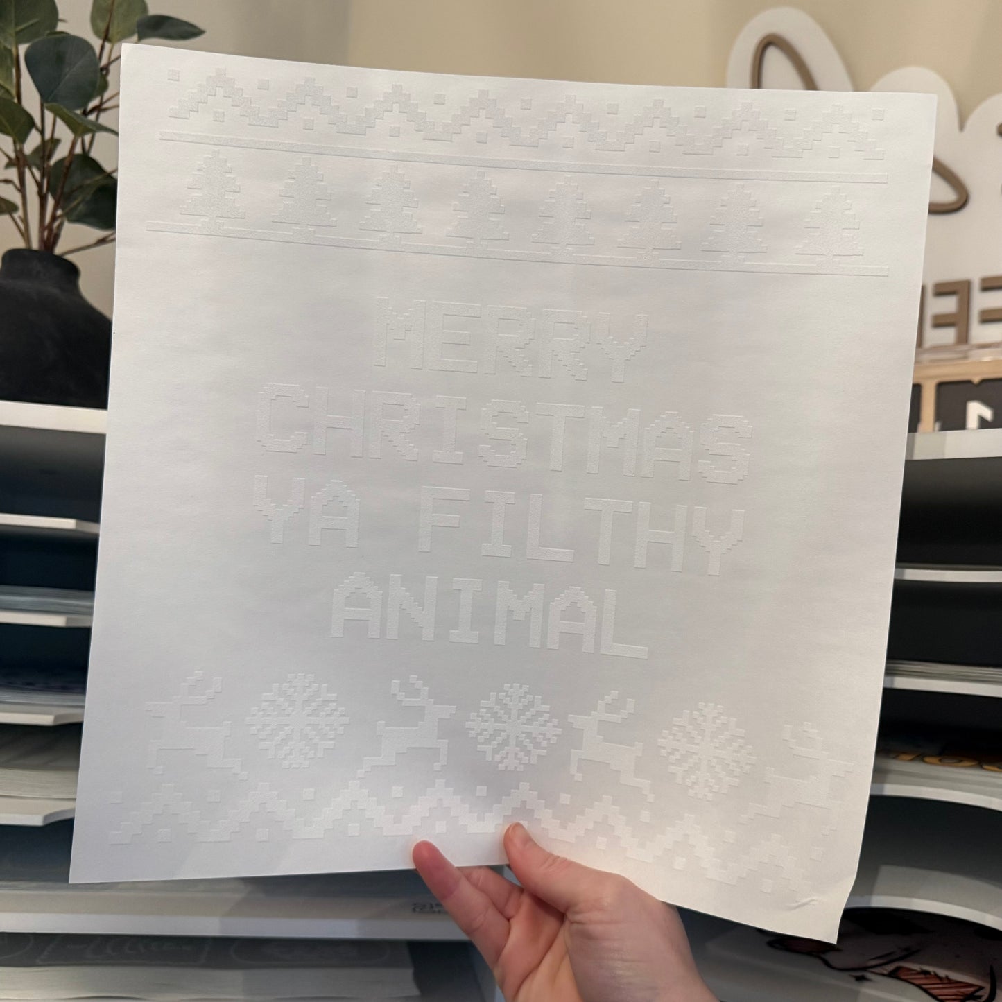 Merry Christmas Ya Filthy Animal Single Color