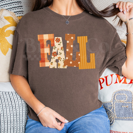 Faux Fabric Fall DTF HOT PEEL