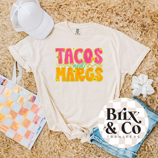 Tacos And Margs DTF HOT PEEL