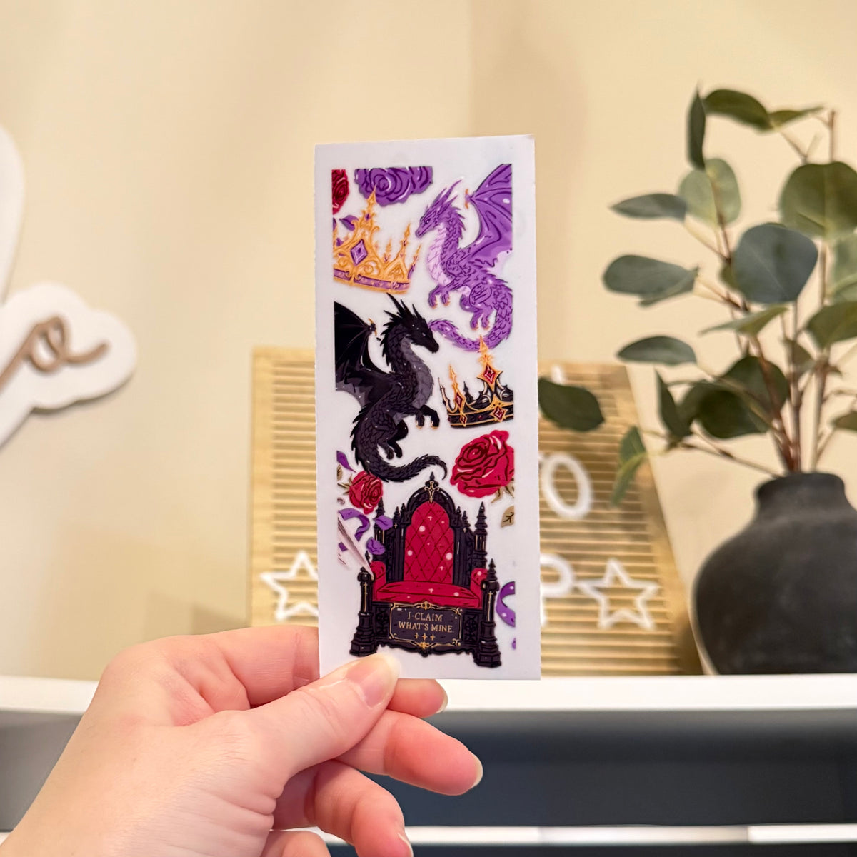 Dragons UVDTF Bookmark