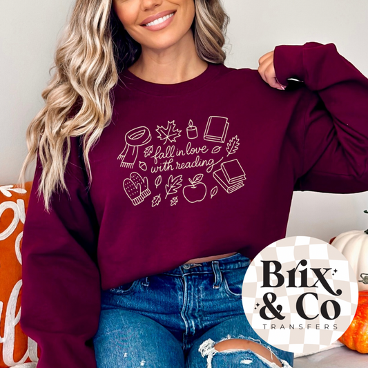 Fall In Love With Reading Single Color (Beige)