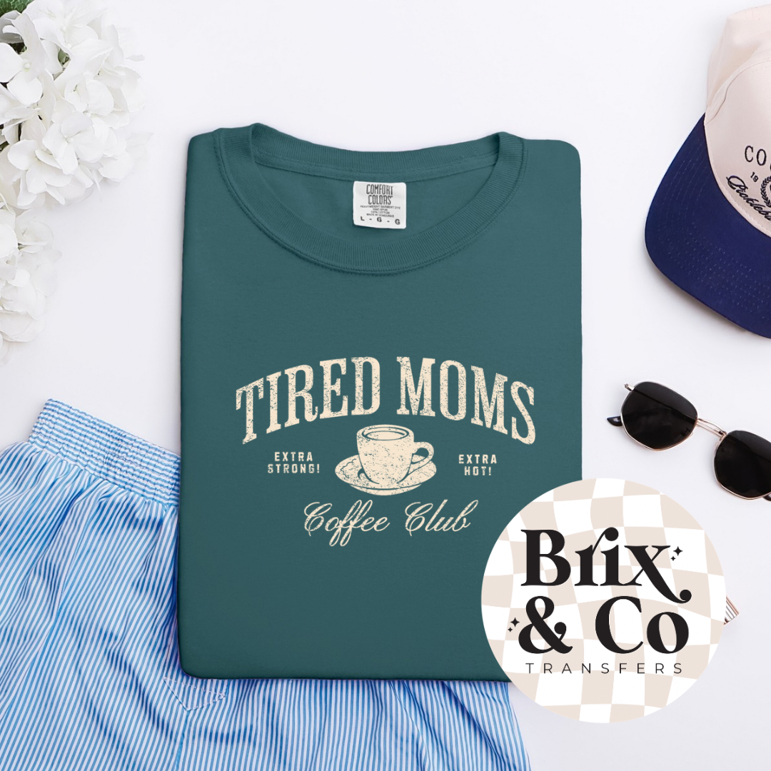 Tired Moms Coffee Club Single Color (Beige)