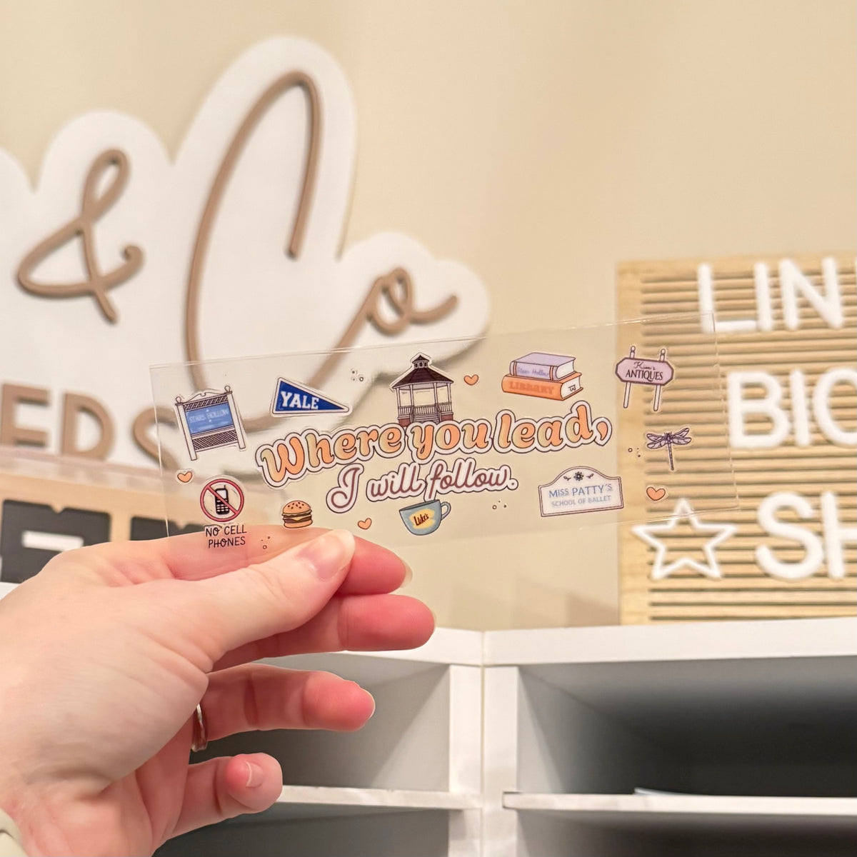 Where You Lead I Will Follow UVDTF Bookmark