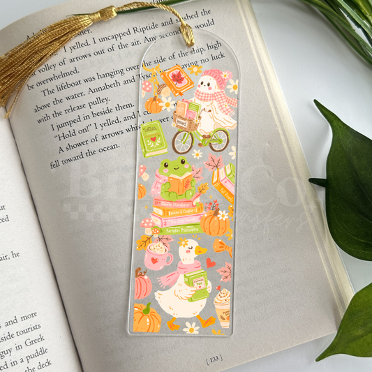 Bookish Fall UVDTF Bookmark
