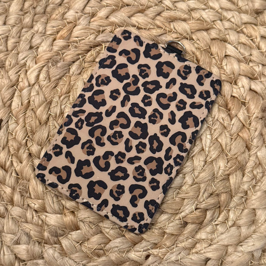 Leopard Print ID Badge Holder