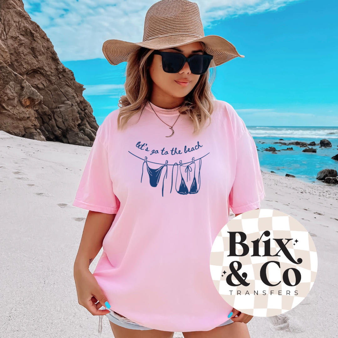 Let’s Go To The Beach Bikini Single Color (Royal)