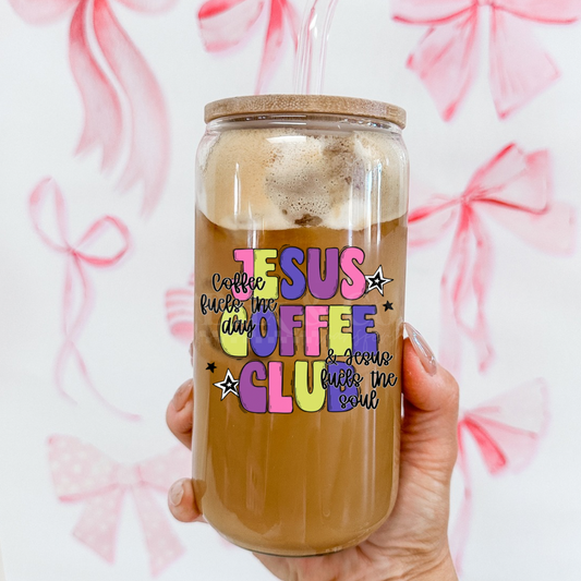Jesus Coffee Club UVDTF 4” Decal