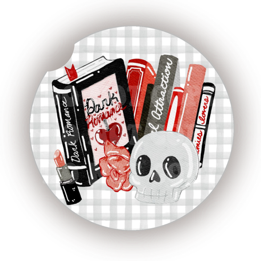 Dark Romance Car Coaster Sublimation Transfer (Set of 2)