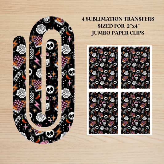 Dark Romance Reader Jumbo Paperclip Sublimation Transfer
