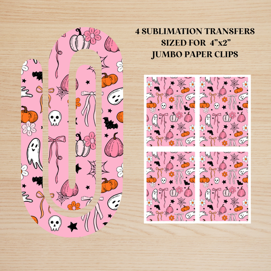 Fall Girly Jumbo Paperclip Sublimation Transfer