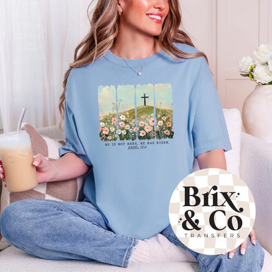 He Has Risen Panels DTF HOT PEEL